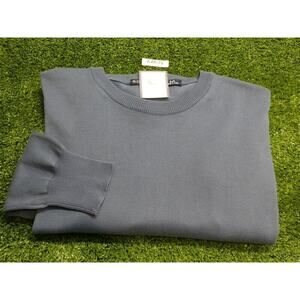 B Draddy Men's BD Crewneck Golf Sweater C.C. Logo Regal Blue Medium